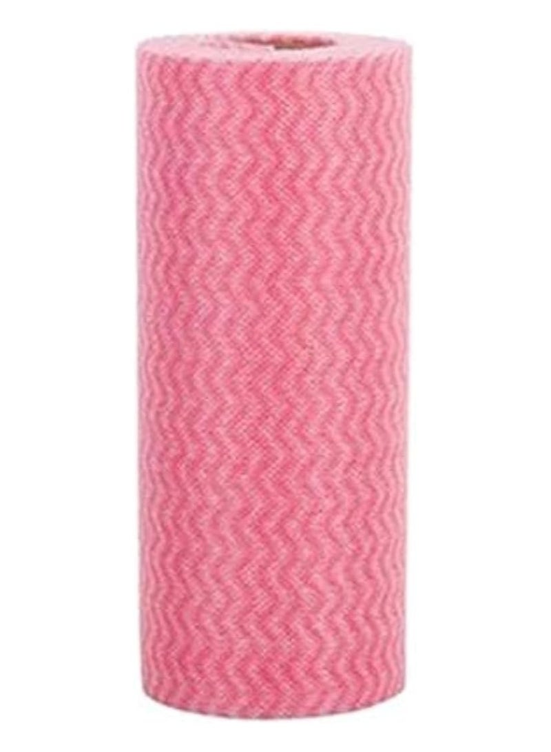 Grease-Absorbing Cleaning Towel Roll – 50 Sheets – Pink - Image 2