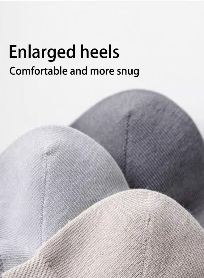 Five pairs of men's boat socks summer thin 2025 new model Non pure cotton, sweat absorbing and breathable, antibacterial and deodorizing, you deserve it. Please refer to the introduction. - Image 4