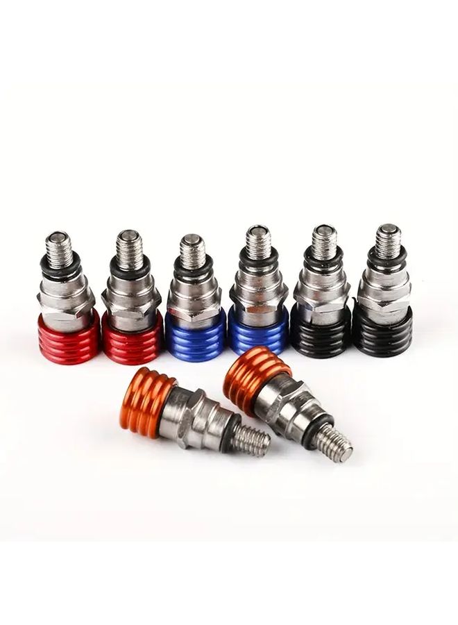 Motorcycle Fork Air Bleeder Valves Blue High Strength Threaded Bolts 1996 2022 - Image 3