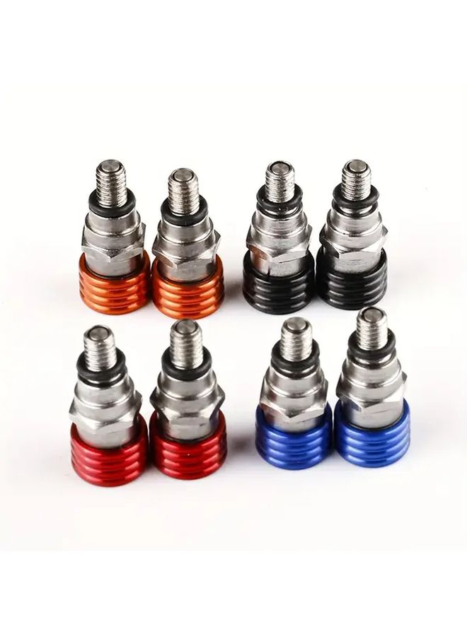 Motorcycle Fork Air Bleeder Valves Blue High Strength Threaded Bolts 1996 2022 - Image 5