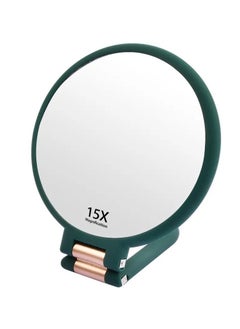 ORiTi 1X 15X Magnifying Hand Held Mirror Double Side Folding Hand Mirror For Women Men With Adjustable Handle  - Image 1