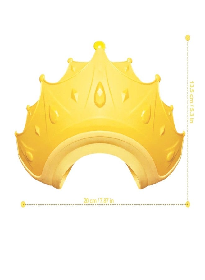 NL TRADERS Baby Shower Cap Shield, Shower Cap for Kids, Visor Hat for Eye and Ear Protection for 0-9 Years Old Children, Waterproof Shampoo hat for ChildrenCute Crown Shape-1 PC (Multicolor) - Image 2