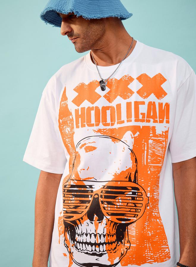 Mascln Sassafras Hooligan Graphic Print Oversized T-Shirt - Image 3