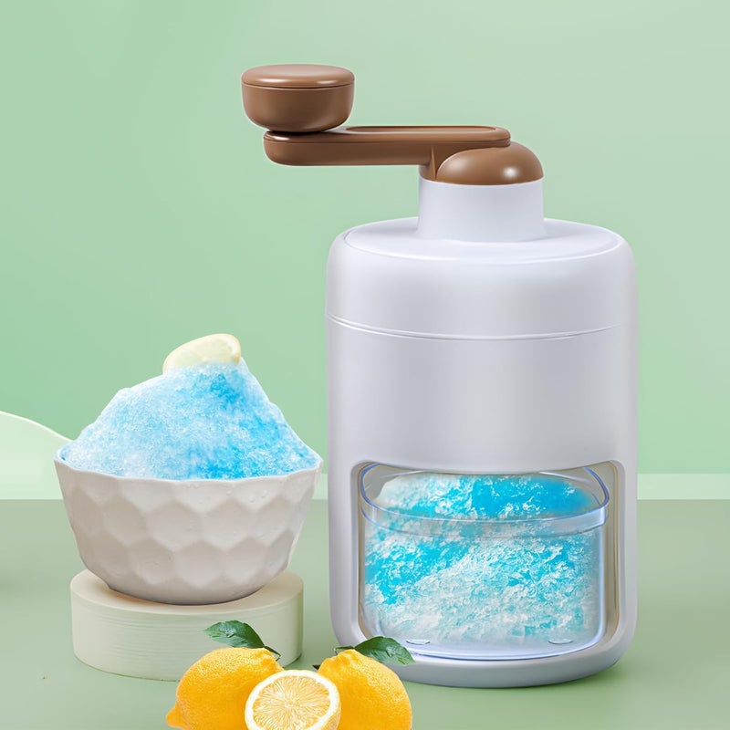 جليفار كسارة ثلج مخروطية ثلجية - ماكينة حلاقة ثلج يدوية - تصميم محمول، تشغيل سهل بمقبض يدوي، مع قالب ثلج للمشروبات المجمدة، ثلج ناعم للعصائر الصيفية والثلجية في المنزل - Image 3