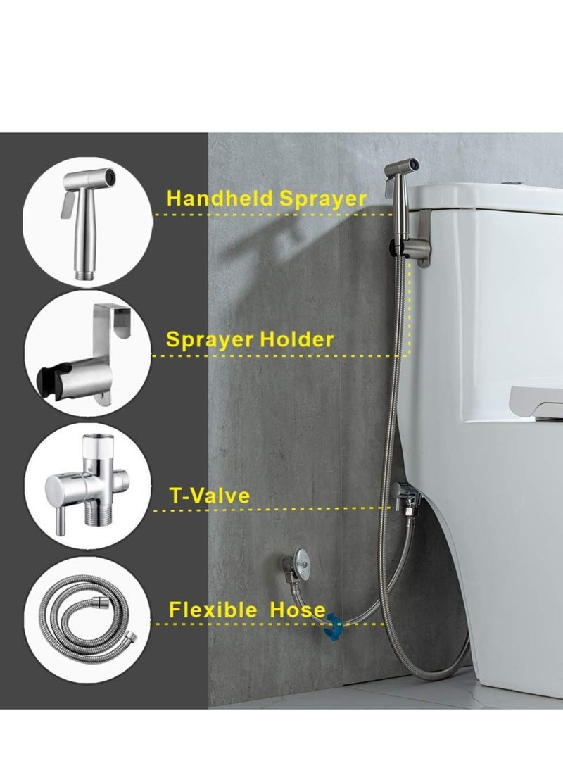 Cool Baby COOLBABY Toilet Sprayer Handheld Sprayer Bidet High Pressure Bathroom Handheld Sprayer Kit for Toilet Cleaning Pet Bathing and Feminine Hygiene - Image 3