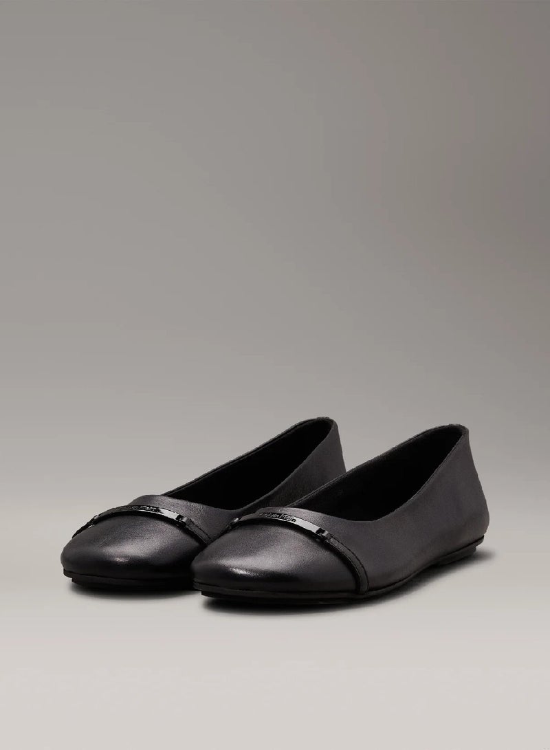 CALVIN KLEIN Leather Ballerinas - Image 2