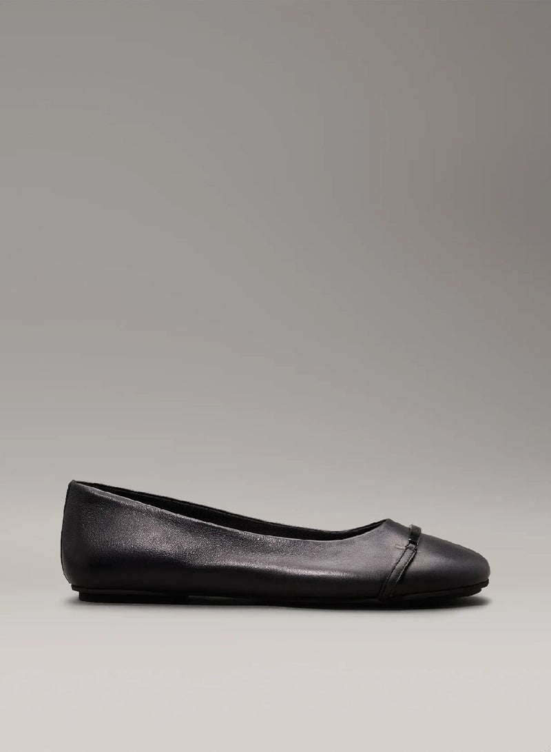 CALVIN KLEIN Leather Ballerinas - Image 1