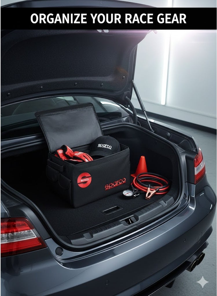 Sparco Car Bag Organizer with Multi Pockets for Easy Storage - Image 4