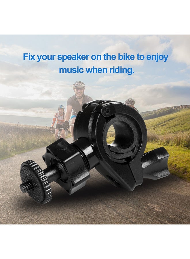 NIBEMINENT Portable Bicycle Mount For Bluetooth Speakers Stable With 1/4" Screw Hole Black - Image 3