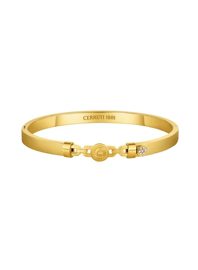 شيروتي 1881 Carmen Gold Plated Stainless Steel Bangle for Women