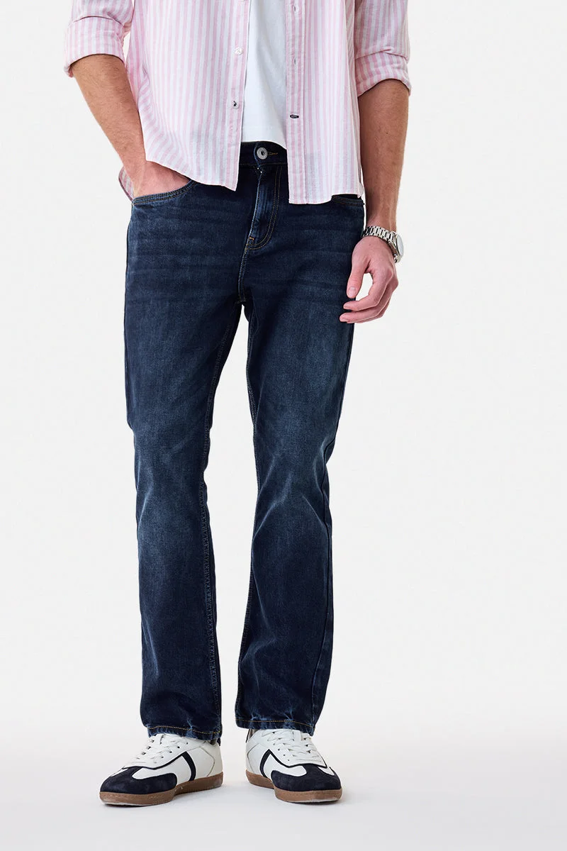 SNITCH Straight Fit Washed Jeans