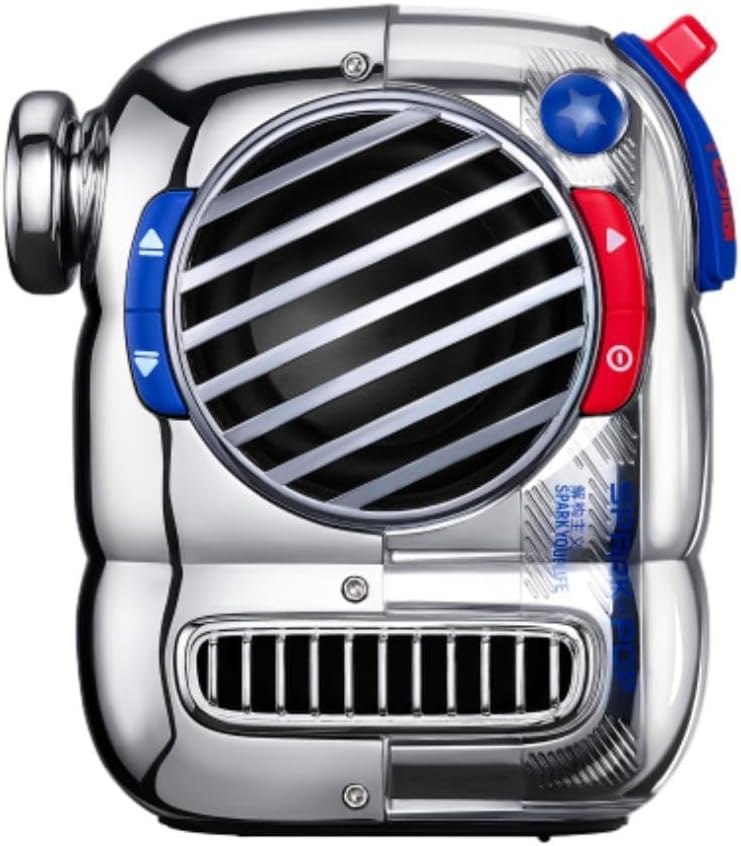 Divoom Spark-Pop Portable Bluetooth Speaker with 16-Core 40mm Full-Range Driver, 15W Output, Bluetooth 5.3, Built-in Microphone, 8-Hour Playtime, Semi-Sectional Design, Fashion Lanyard - Blue - Image 2