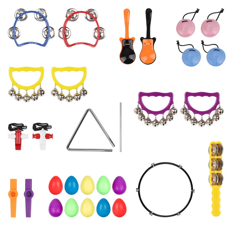 MUSCELL Kids Musical Instruments Set Plastic Music Preschool Instruments for Kids Early Percussion Learning Toys for Toddlers 3+ - Image 2