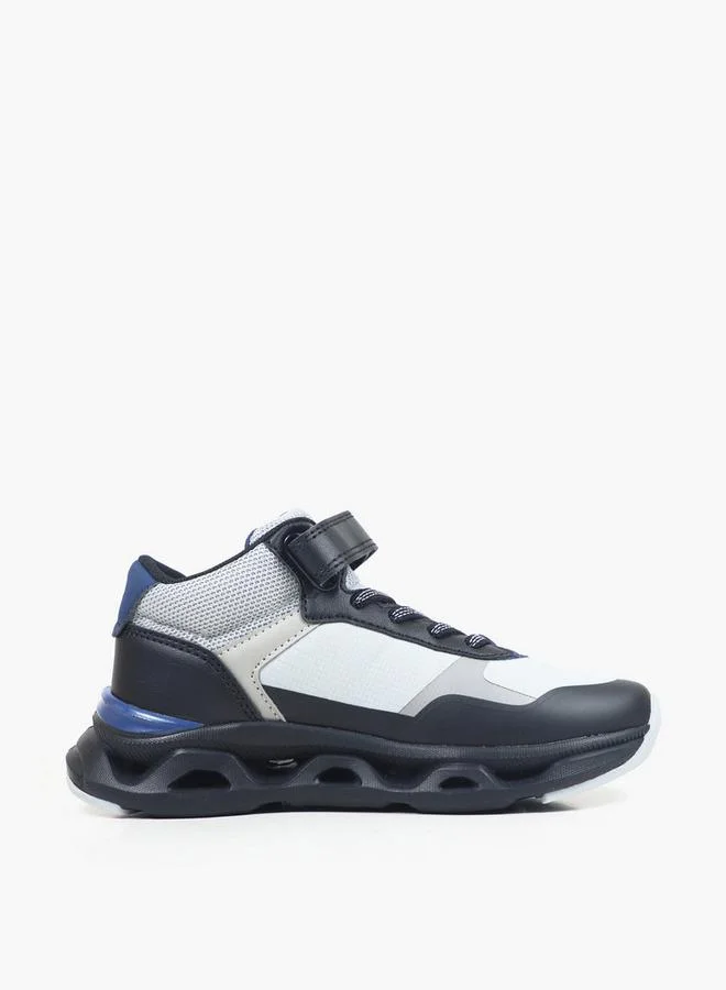 Gap BLACK Boys Sacramento Mid Hook & Loop Ankle Sneakers for Men | Best Price UAE