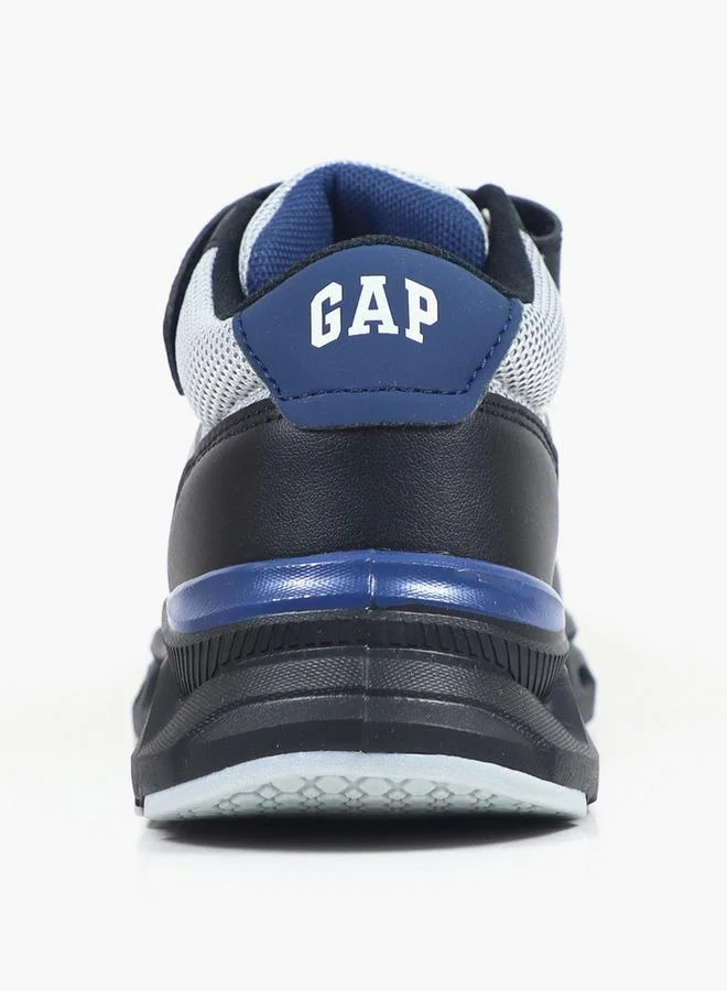 Gap BLACK Boys Sacramento Mid Hook & Loop Ankle Sneakers for Men | Best Price UAE