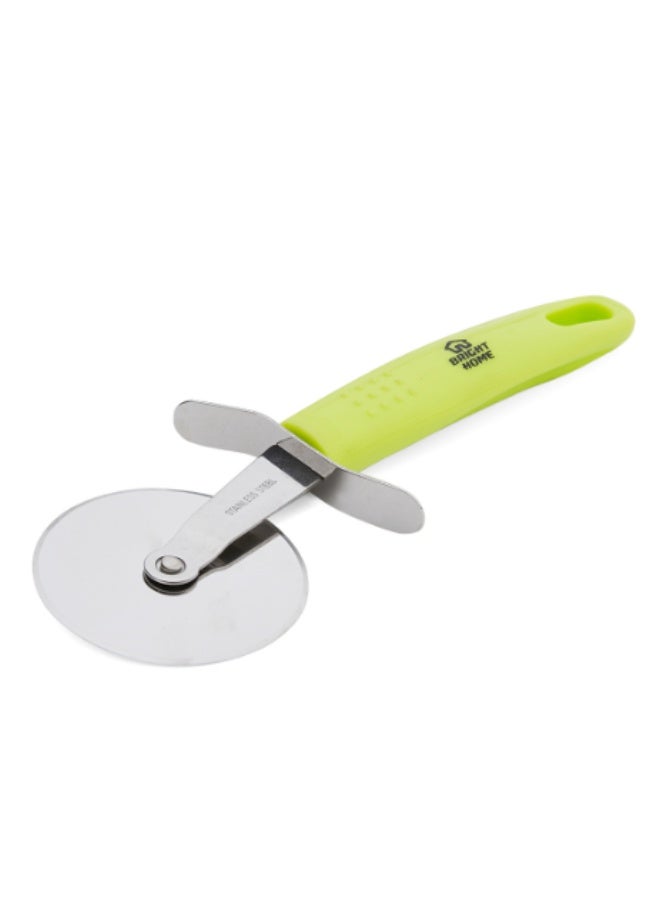 برايت هوم قطّاعة بيتزا من الستانلس ستيل – شفرة حادة مع مقبض مريح | أداة متينة مقاومة للصدأ لتقطيع البيتزا والفطائر والمعجنات بسهولة – أداة مطبخ منزلية عملية - Image 1