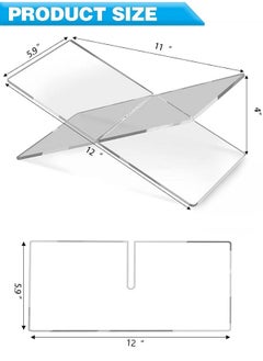 YIM-VIBEHAUS Acrylic Book Stand, Acrylic Book Display Stand for Reading, Book Holder for Open and Closed Books  - Image 5