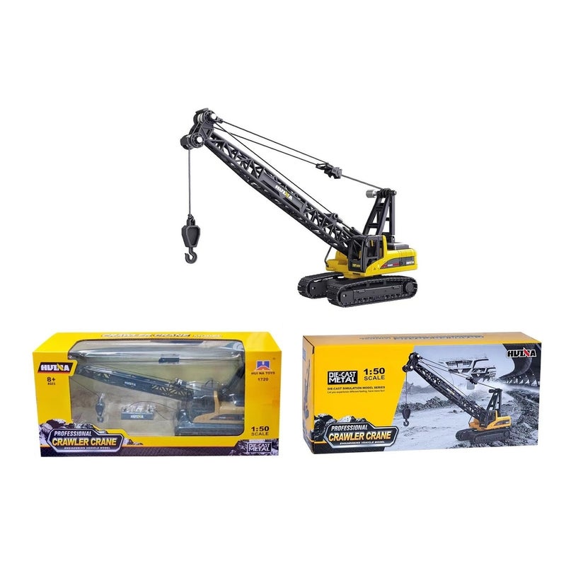Crawler Crane 1/50 Diecast Model - Yellow - 1720