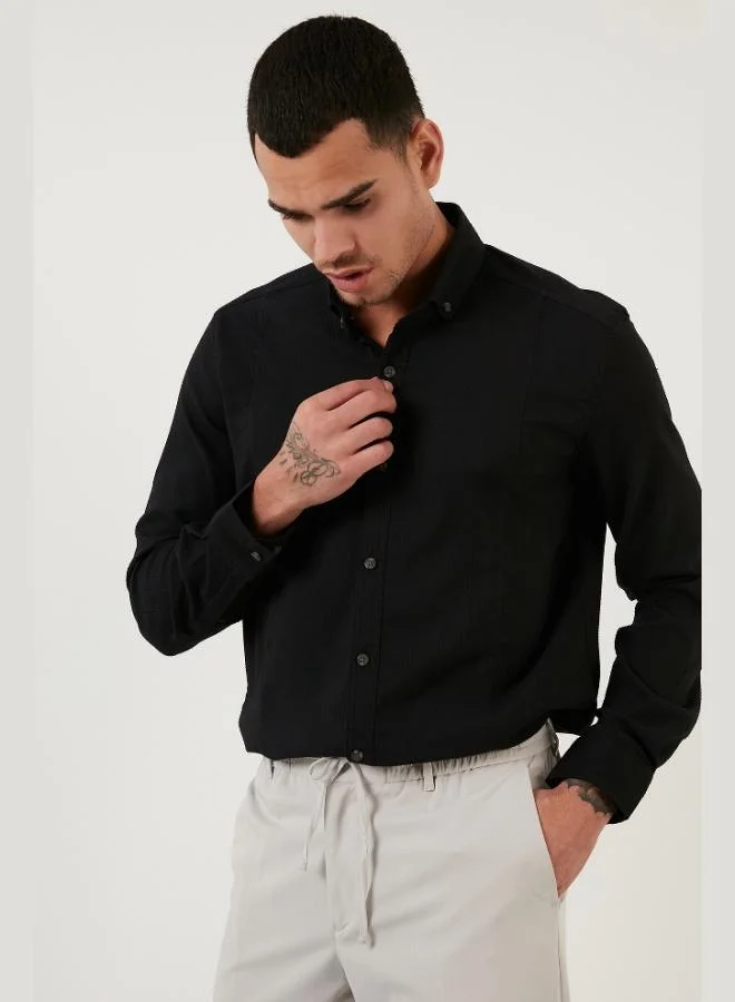 Buratti Button-Down Collar Cotton Shirt Men's SHIRT CF21S113008