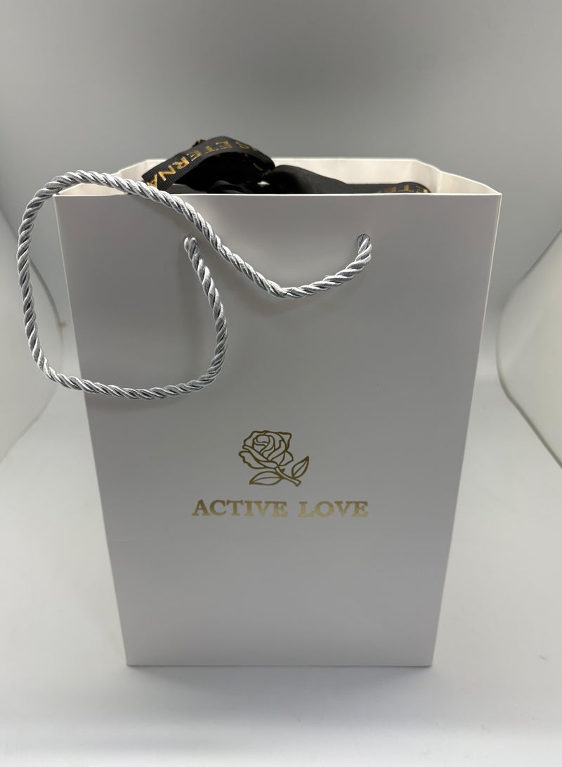 Green Single Forever Rose in Glass Dome – Preserved Single Rose for Lasting Love and Elegance - Image 5