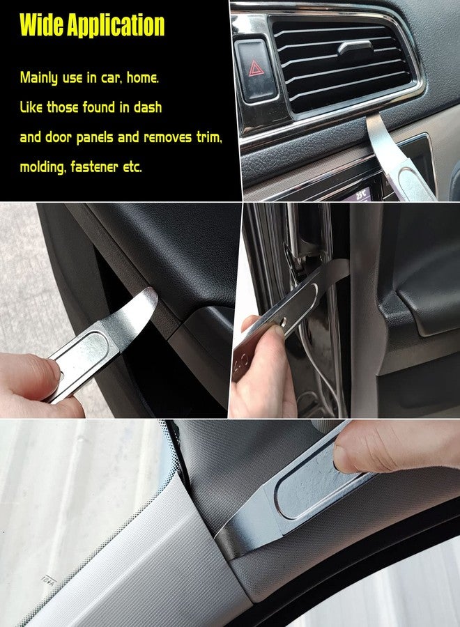 Kathleno 4140 Pry Tool, Pry Bar Trim Removal Tool Pry Tool, Pocket Mini Pry Bar, Door Panel Removal Tool, Removing Auto Trim Interior and Exterior Parts for Planes - Image 5