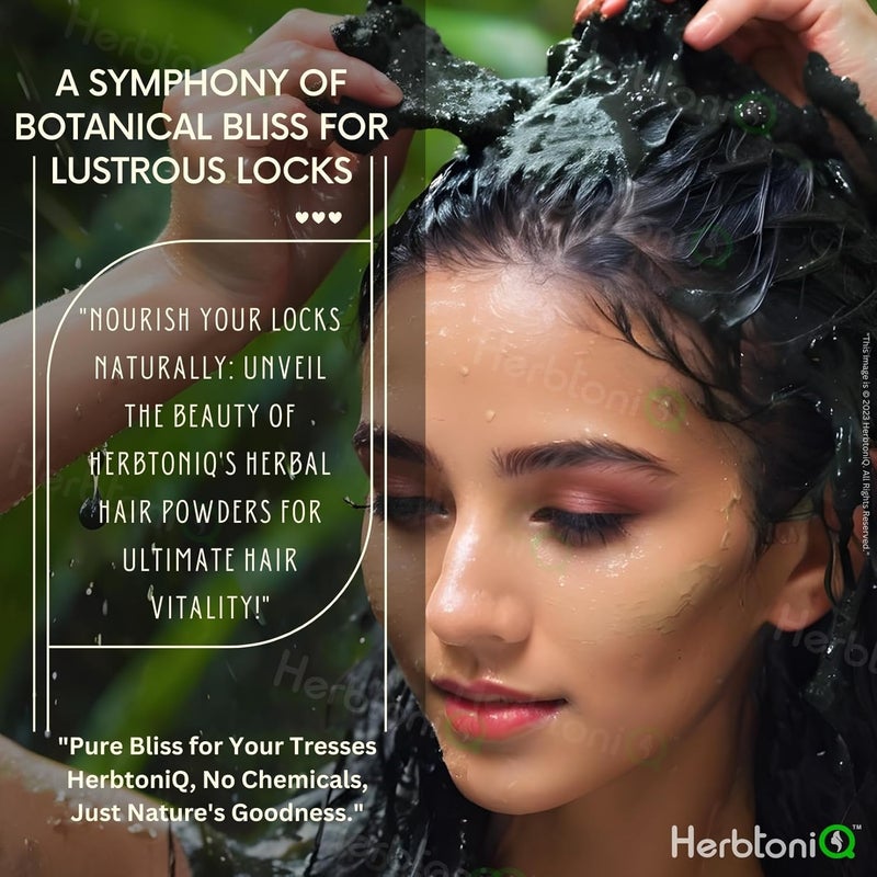 Herbtoniq HerbtoniQ Set of 11 Natural  Organic Hair Care Products  Harad Nagarmotha Kapoor Kachri Bhringraj Brahmi Neem Aloe Vera Baheda Curry Leaves Reetha  Hair Henna Powder for Hair Pack 2100g - Image 2