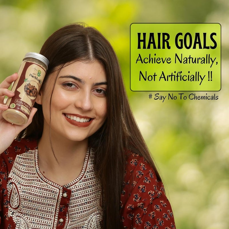 Herbtoniq HerbtoniQ Set of 11 Natural  Organic Hair Care Products  Harad Nagarmotha Kapoor Kachri Bhringraj Brahmi Neem Aloe Vera Baheda Curry Leaves Reetha  Hair Henna Powder for Hair Pack 2100g - Image 5