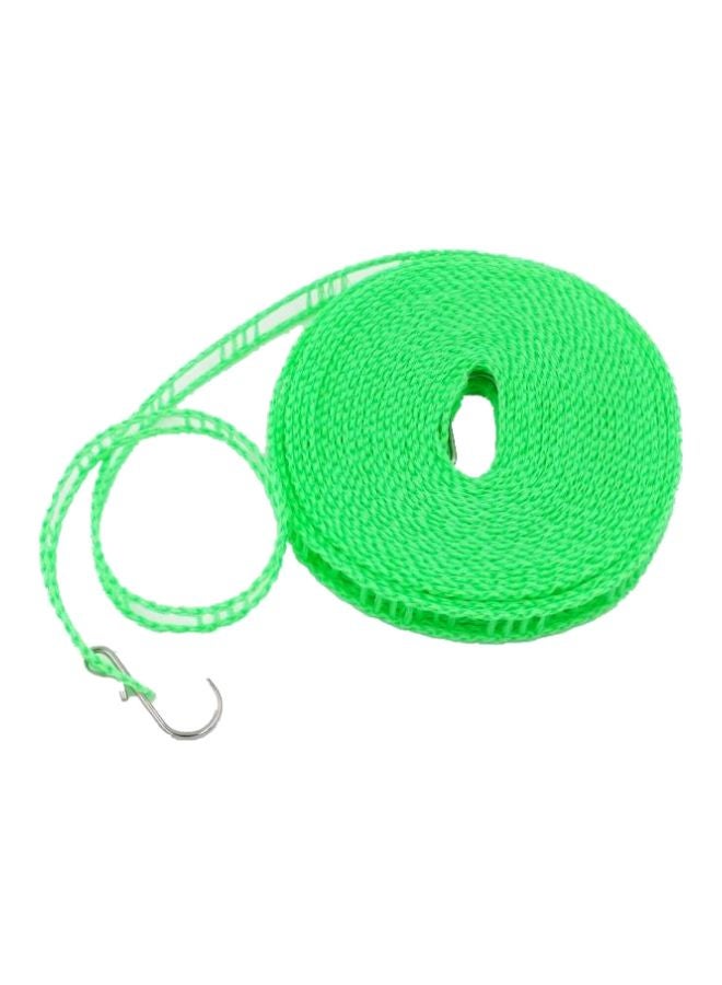 Portable Clothes Drying Rope With Hook Green/Silver 8meter - Image 1