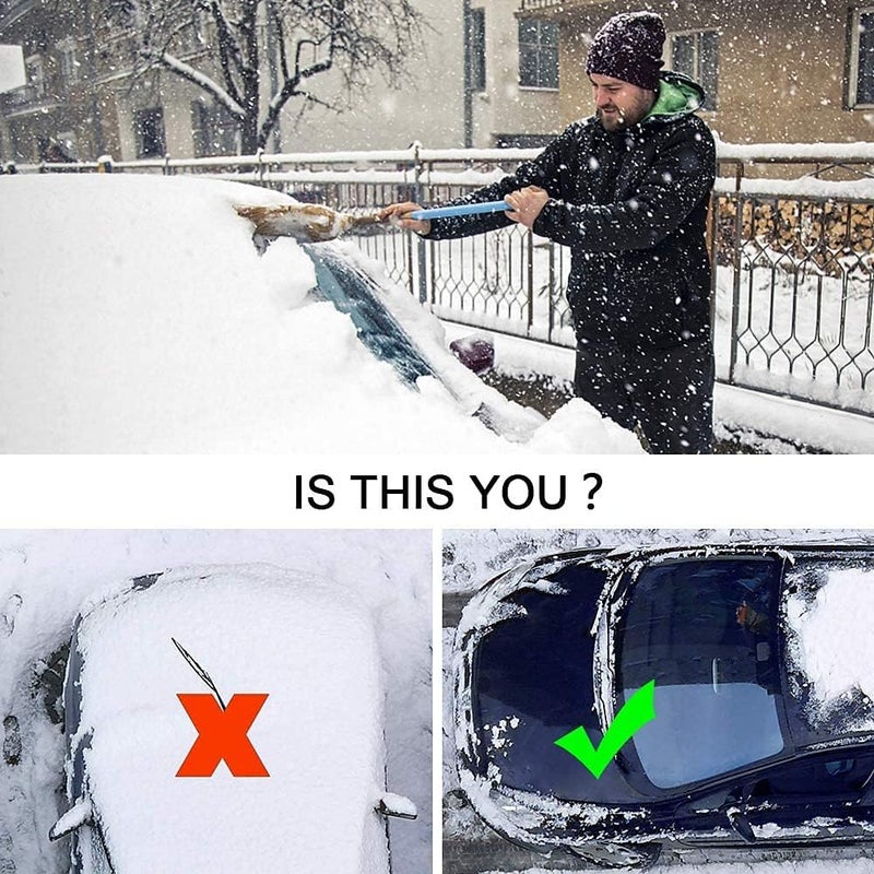 Aoreun Foldable Car Windscreen Cover with 6 Magnetic Fixation - Anti Frost, Snow, Wind, Dust and Sun Protection (206 x 116 cm) - Image 3