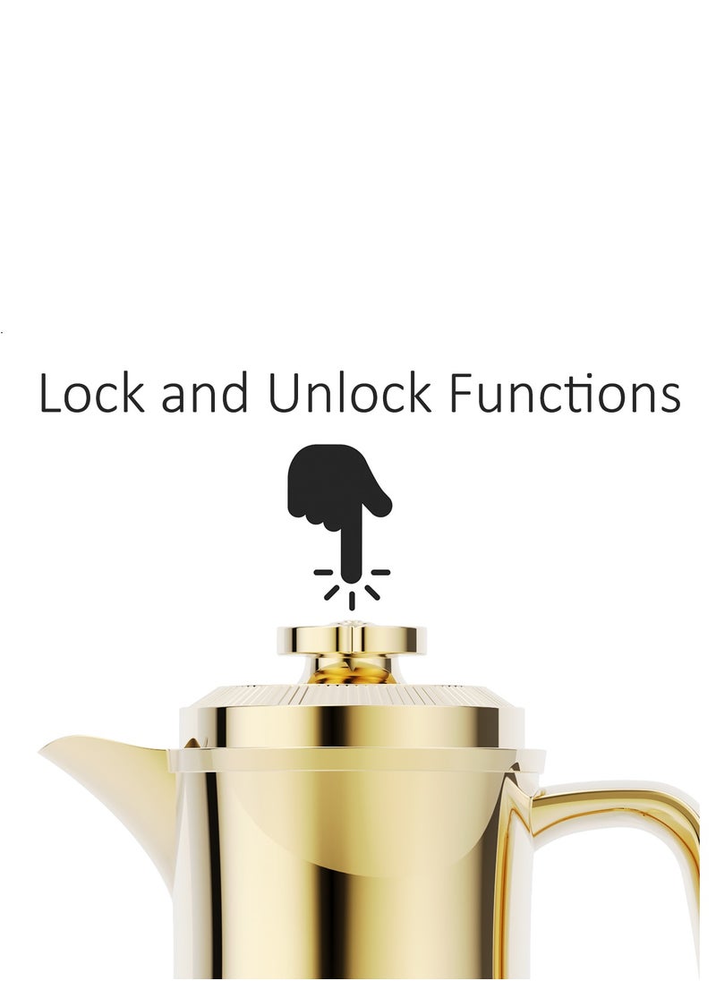 BLACKSTONE - 1 Liter Flask Leakproof Button Locking Design 1-Year Warranty - Image 1