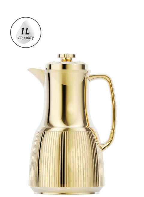 1 Liter Flask Leakproof Button Locking Design 1-Year Warranty