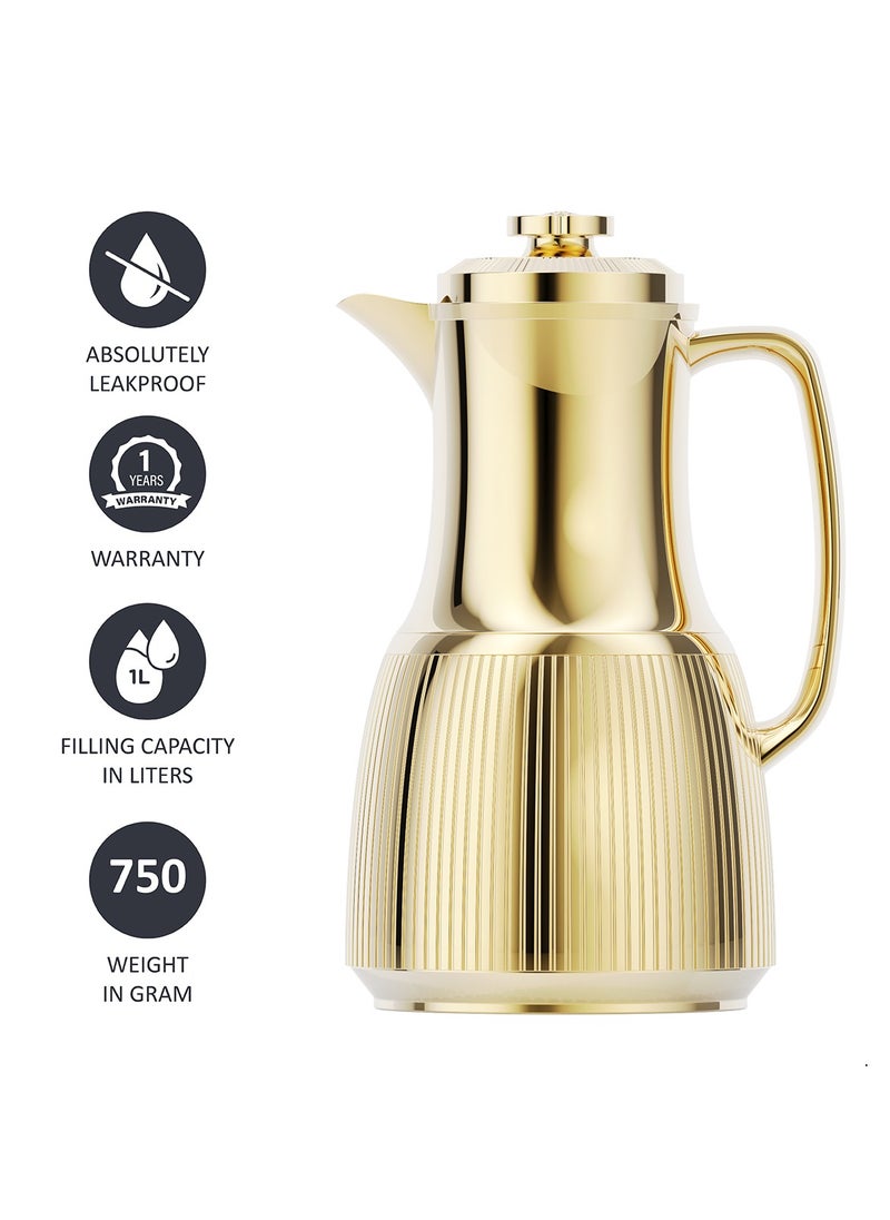 BLACKSTONE - 1 Liter Flask Leakproof Button Locking Design 1-Year Warranty - Image 1