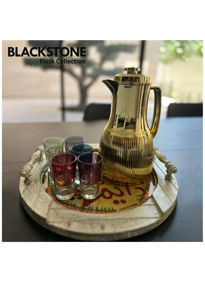 BLACKSTONE - 1 Liter Flask Leakproof Button Locking Design 1-Year Warranty - Image 1