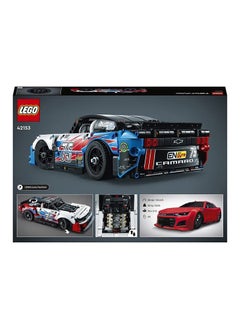 LEGO مجموعة بناء نموذج شيفروليه كامارو زل1 من تكنيك ناسكار® الجيل التالي; مشروع غامر للأطفال من عمر 9 سنوات وما فوق وللراشدين الذين يحبون ألعاب السيارات وقطع الجمع (672 قطعة) 42153  - Image 2