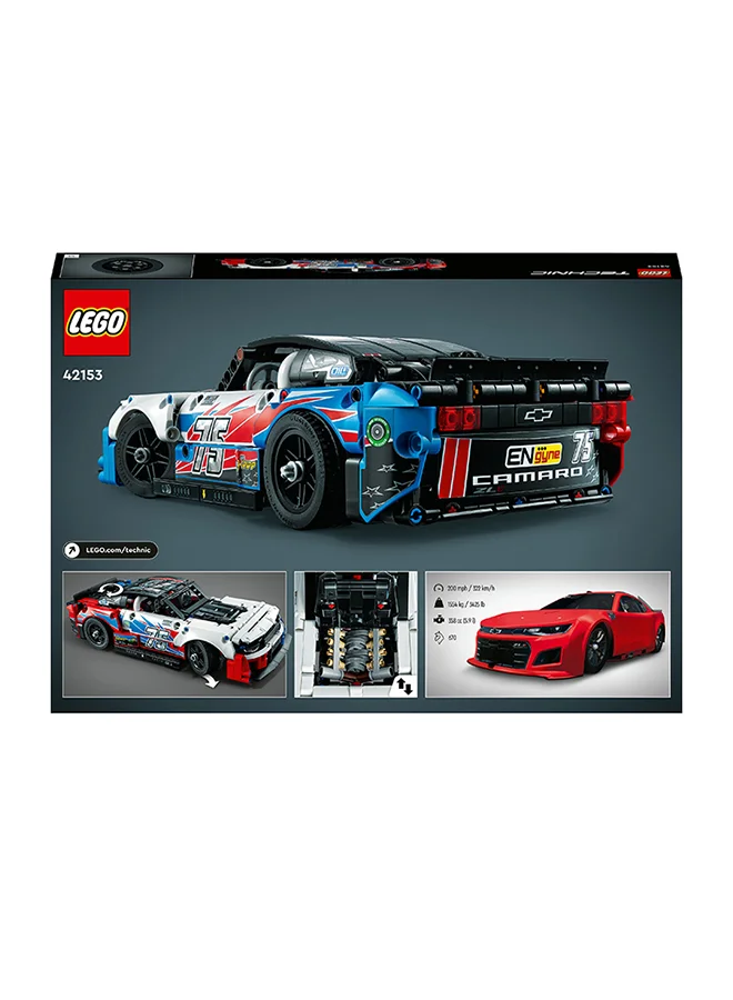 LEGO Technic Nascar® Next Gen Chevrolet Camaro Zl1 Model Building Toy Set; An Immersive Project For Kids Aged 9+ And Adults Who Love Race Car Toys And Collectibles (672 Pieces) 42153