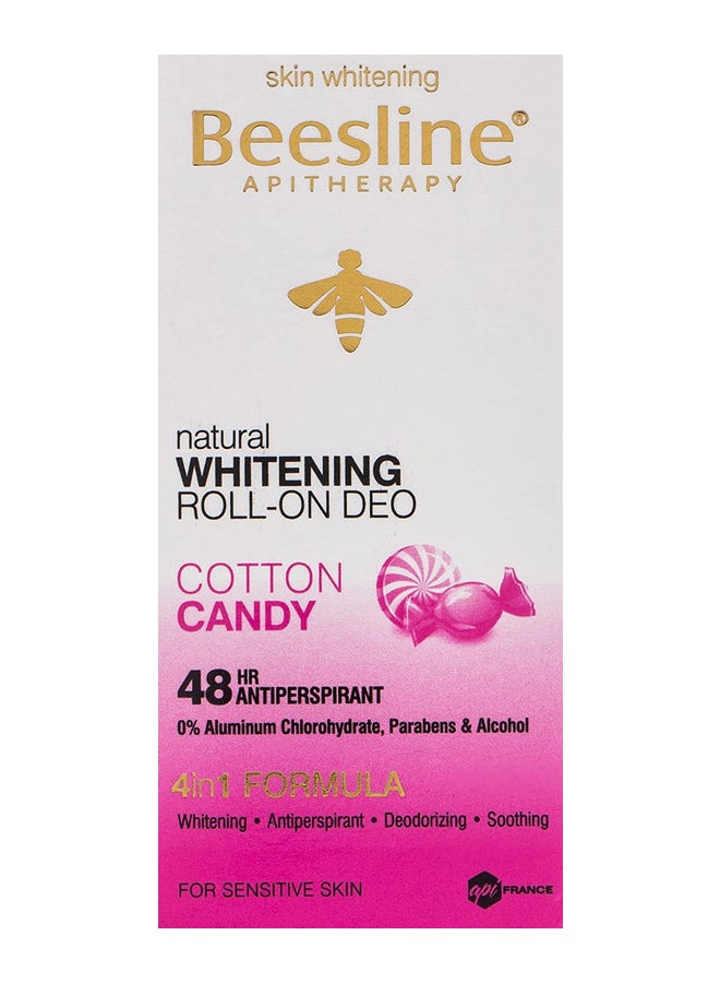 Beesline Whitening Roll-On Cotton Candy Deodorant White/Pink/Gold 50ml - Image 2