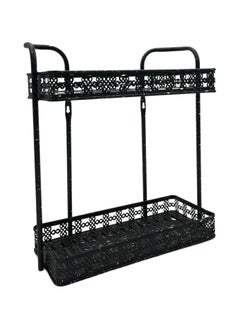 ALMUFARREJ Two-tier black rectangular storage rack  - Image 2