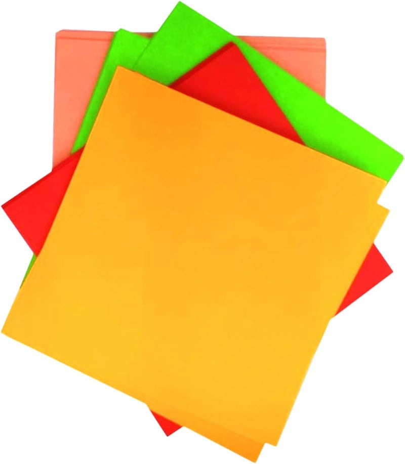 IMPRINT Card Stock, Index Cards Square Size 4"x 4" Bright Assorted Colors(Colors May Vary), 100 in This Package - Image 2