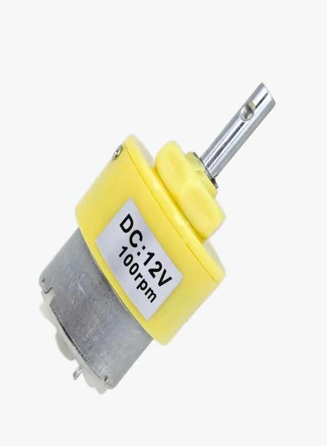 R&D 12V DC Gear Motor 100 RPM - High Torque Metal Gearbox Motor for Robotics, Automation, DIY Projects, Smart Devices, and Mechanical Applications pack of (1) - Image 1