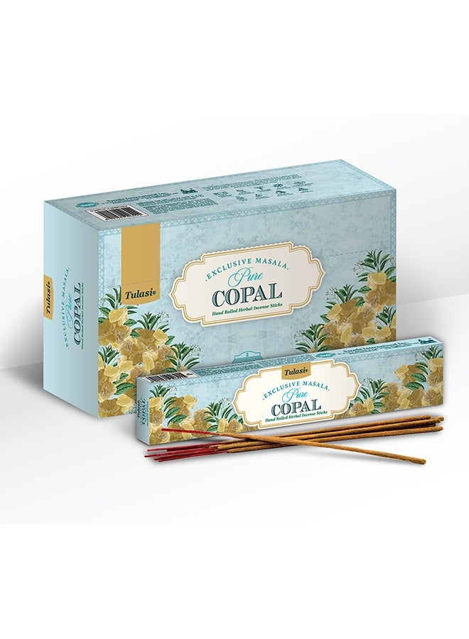 Tulasi Pure Copal 15g Masala Agarbathi Incense Pack of 12  - Image 2