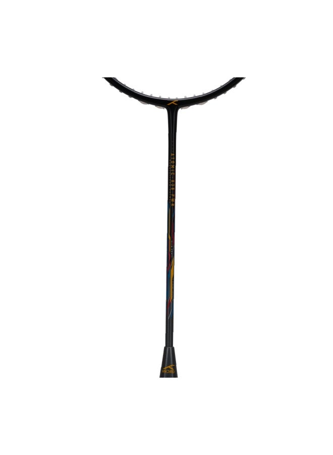 HUNDRED راكت بادل مكون من ألياف الكربون Atomic X 38 Ctrl مع غلاف كامل للراكت الأسود/الليموني - Image 2