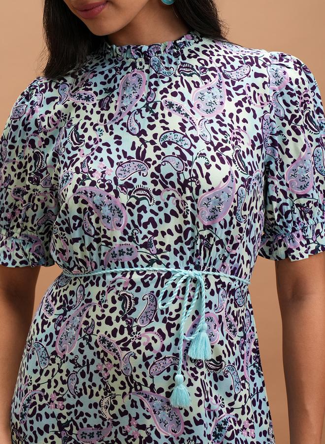 فيشود فستان ميدي بنقوش الزهور - Image 5