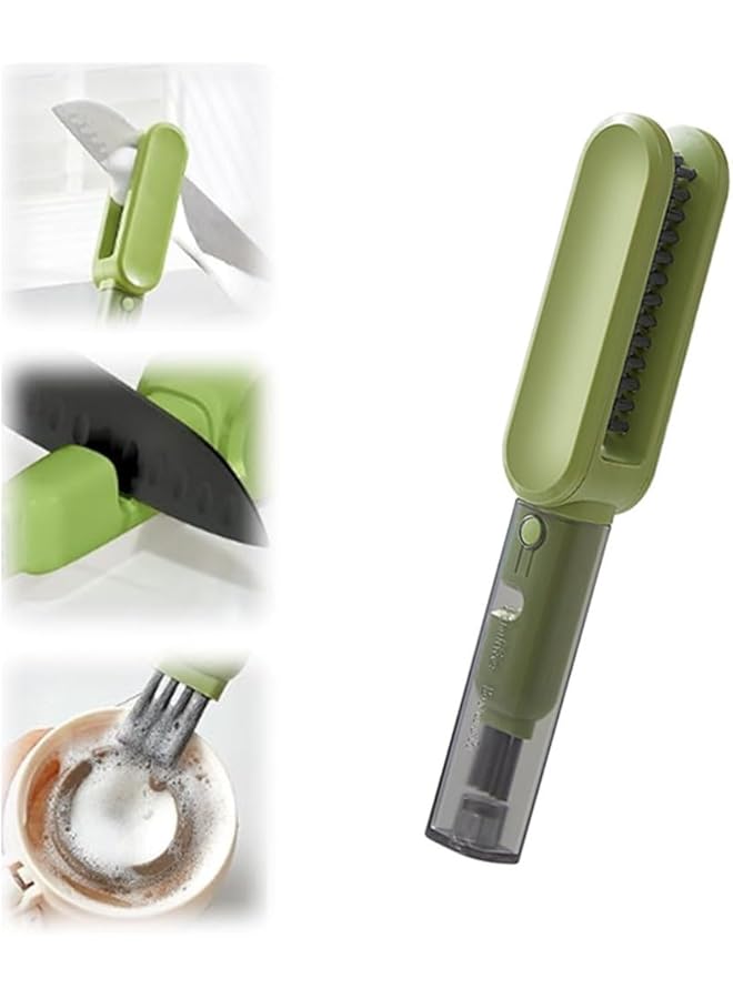promass Knife Cleaner Blade Brush, Kitchen Utensil Cleaning Brush, Cutlery Cleaner Tool, Stainless Steel Blade Brush, Double-Sided Knife Scrubber for Knives, Forks, Dish, Cutlery Cleaning - Image 1