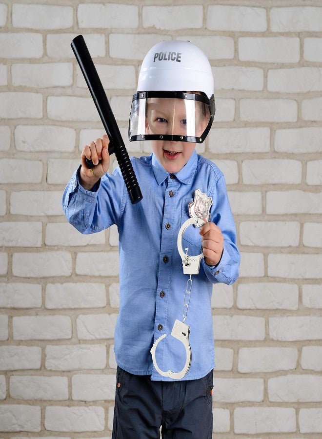 Skeleteen أصفاد معدنية سكلتين مع مفاتيح - إكسسوارات زي شرطي لعبة، أصفاد معدنية بسلسلة مع إطلاق أمان ومفتاح - Image 4