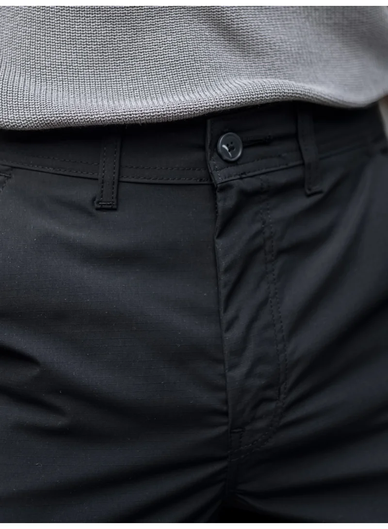 Maniac Maniac Mens Solid Black Submarine Cargo Bukl Pocket
