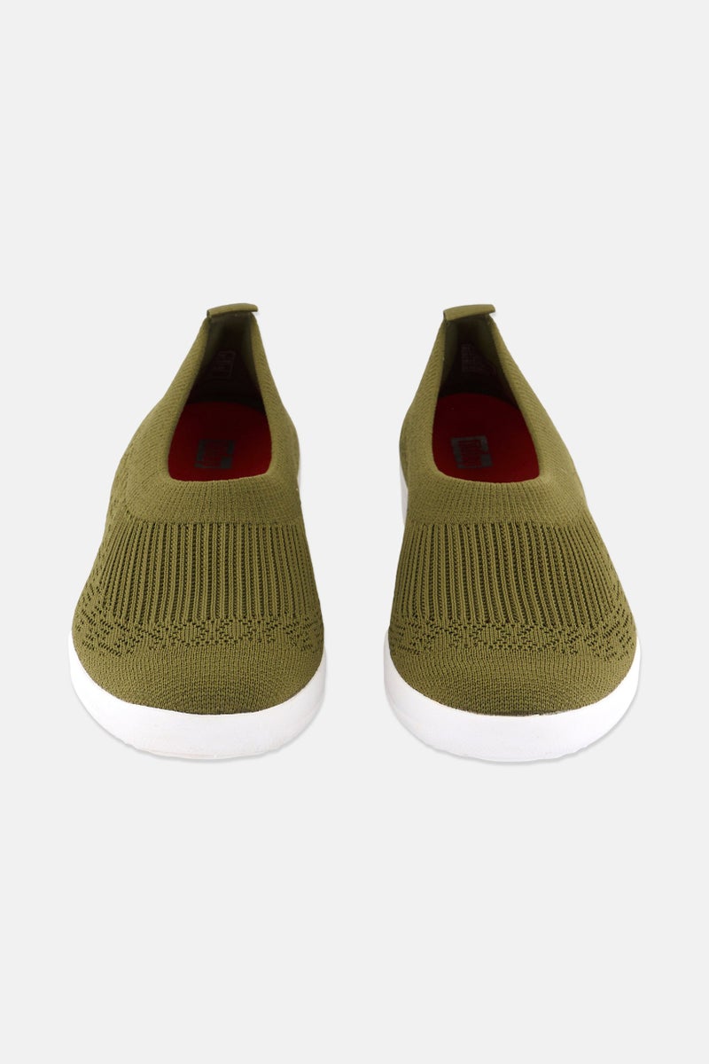 FitFlop أحذية كاجوال نسائية من أوبيركنيت، أخضر/أبيض - Image 4