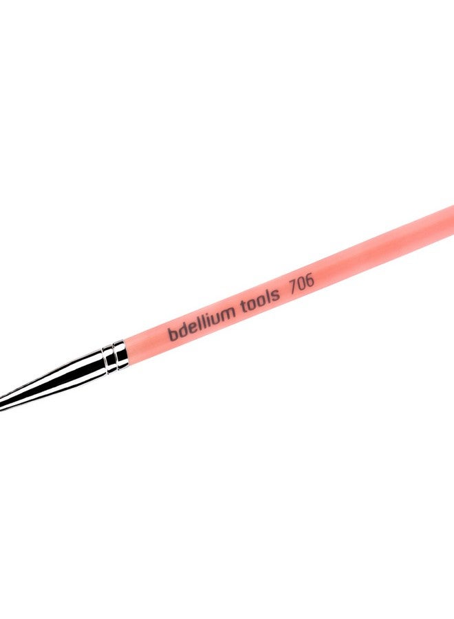 Bdellium Tools Professional Makeup Brush Pink Bambu Series - 706 Fine Point Eye Liner - Image 3