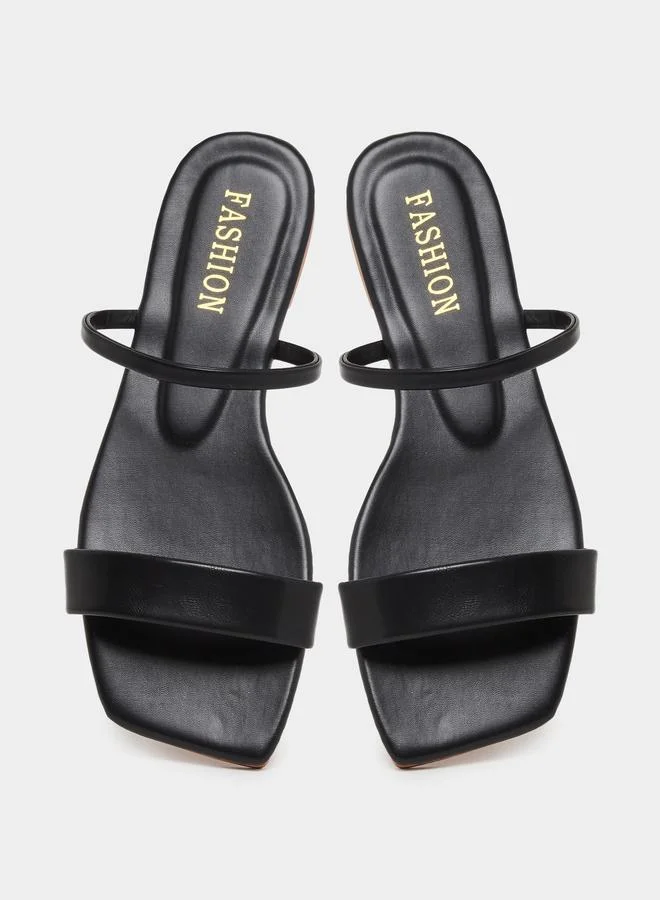 Styli Styli Women Black Flat Sandals
