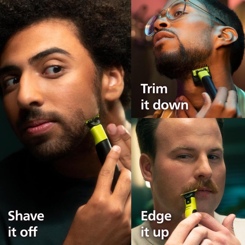 Norelco Philips Norelco OneBlade 360 with Connectivity Hybrid Face + Body, Electric Beard Trimmer, Shaver and Body Groomer with 360 Blade Tech, 2x360 Blade, 5-in-1 Comb, Body Kit, Travel Case, Model QP4631/90 - Image 2