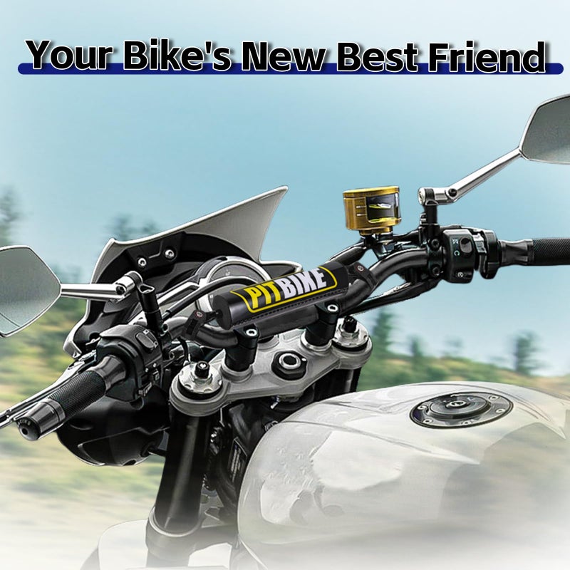 DAYIMADE 7/8" Pit Bike Handlebars with Foam Pad â€“ Motorcycle Handlebars for CRF YZF KXF KLX RMZ DRZ Dirt Bikes, ATV, Quad, E-Bike Mods,T6 Aluminum 7/8 Motorcycle Handlebar Upgrade (Black) - Image 5